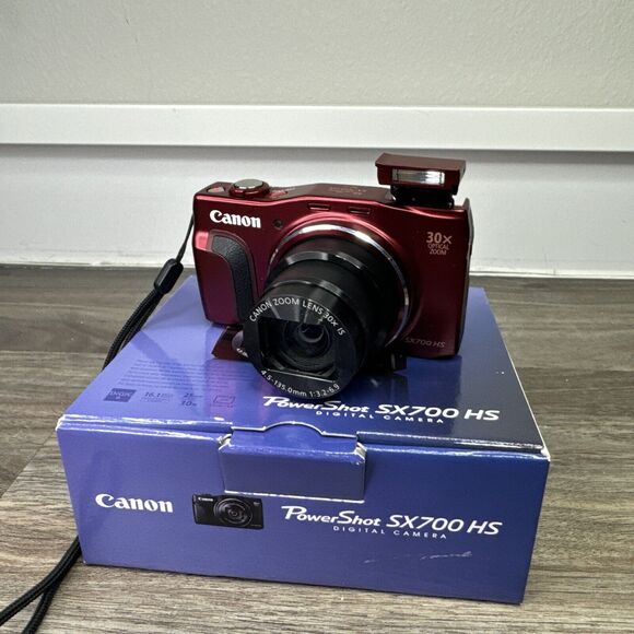 Canon Other - MINT Canon Digital Camera Power Shot SX700 HS Red Optical 30 Times Zoom Japan